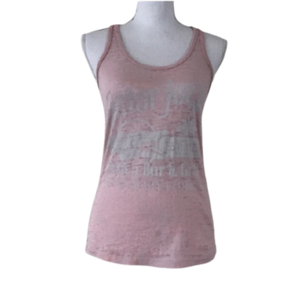 Gator Joe’s pink tank top sleeveless racer back